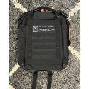 Under Armour Project Rock Black Training Backpack Style 1364189 Red Interior NWT
